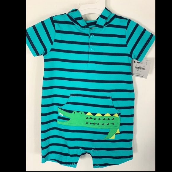 Infant Boy Striped Romper Shorts -Infant clothing - Picture 1 of 2